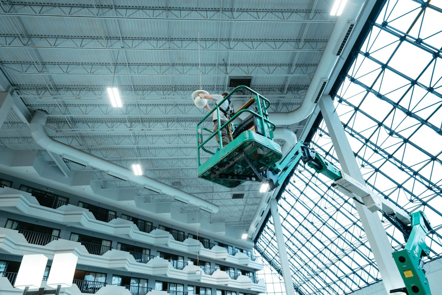 Decorative chandelier installation